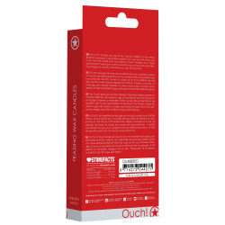 Ouch! Lot de 4 Mini bougies SM Wax Rouge